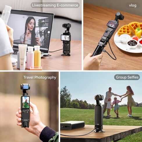 Ulanzi PK-08 Pocket 3 Mini Tripod لـ DJI Osmo Pocket 3 ، التوافق: Osmo Pocket 3 ، Black in Saudi Arabia