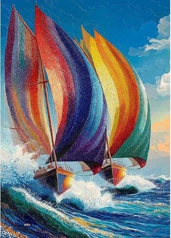 Impossible Puzzles for Adults 1000 Pieces, Gradient Colorful Hard Difficult Puzzle, Rainbow Art Challenging Jigsaw Puzzles for Adults Painting in Saudi Arabia
