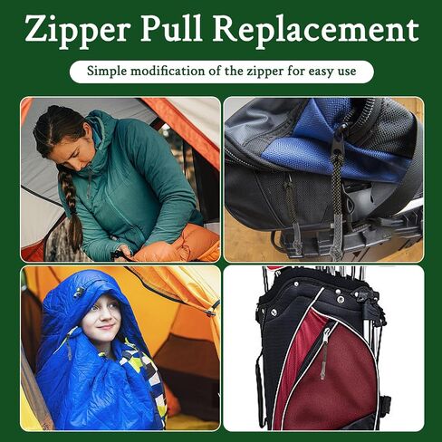 8pcs Zipper Pull Replace for Nike Elite Backpack ، Zipper Pulls Pulls tab Extender استبدال الأمتعة والسترات والسراويل وحقائبهم والمعاطف (اللون: الأسود والأصفر) in Saudi Arabia