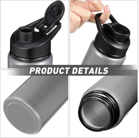 16 Pack Aluminum Water Bottles with Snap Lid Aluminum Reusable Sports Lightweight Leak Proof Water Bottles Bulk for Gym Hiking Cycling Sports Outdoor(20 oz) in Saudi Arabia