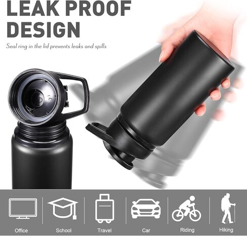 16 Pack Aluminum Water Bottles with Snap Lid Aluminum Reusable Sports Lightweight Leak Proof Water Bottles Bulk for Gym Hiking Cycling Sports Outdoor(20 oz) in Saudi Arabia
