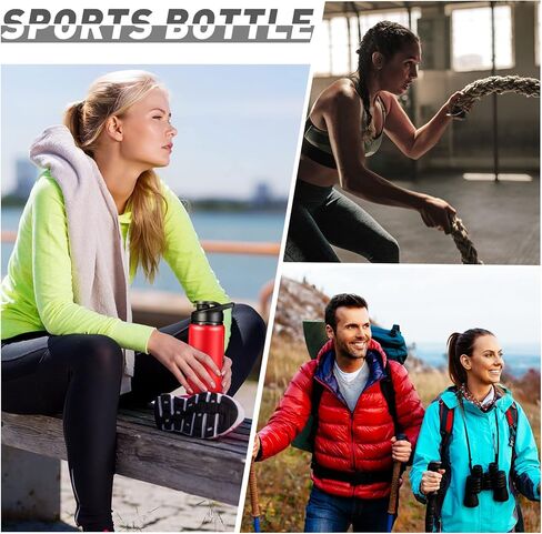 16 Pack Aluminum Water Bottles with Snap Lid Aluminum Reusable Sports Lightweight Leak Proof Water Bottles Bulk for Gym Hiking Cycling Sports Outdoor(20 oz) in Saudi Arabia
