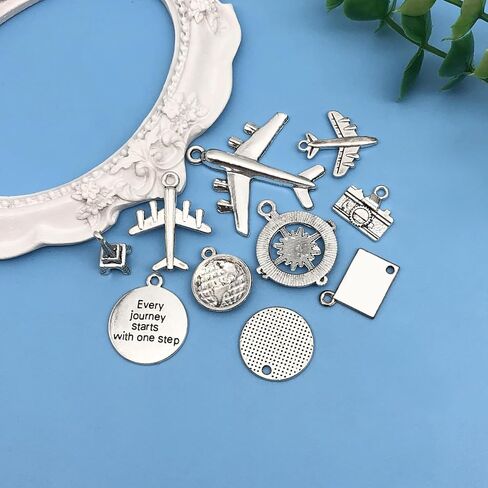 Youdiyla 60pcs Alloy enamel tea drinking time series Pendant Jewelry Making DIY Keychain Earrings Pendant Various Design Charms for Jewelry Making Bracelets Necklace (SN626) in Saudi Arabia