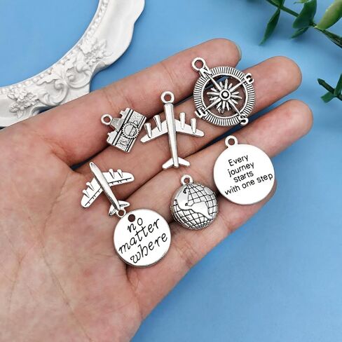 Youdiyla 60pcs Alloy enamel tea drinking time series Pendant Jewelry Making DIY Keychain Earrings Pendant Various Design Charms for Jewelry Making Bracelets Necklace (SN626) in Saudi Arabia