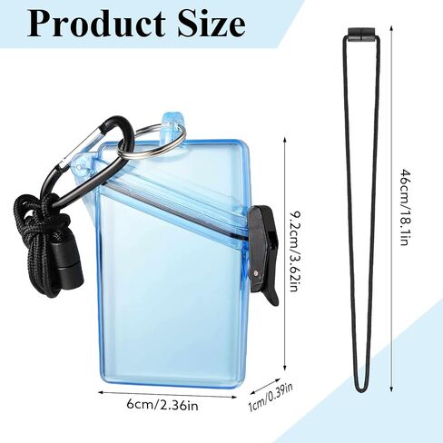 BESARME 3 Pack Packrabling ID ID CASE CASE CLAY CLEAR VERTICAL ID CARD WATHER LANYAD in Saudi Arabia