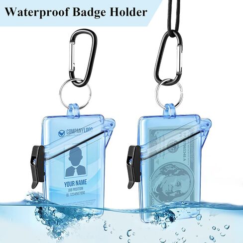 BESARME 3 Pack Packrabling ID ID CASE CASE CLAY CLEAR VERTICAL ID CARD WATHER LANYAD in Saudi Arabia