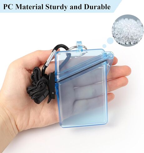BESARME 3 Pack Packrabling ID ID CASE CASE CLAY CLEAR VERTICAL ID CARD WATHER LANYAD in Saudi Arabia