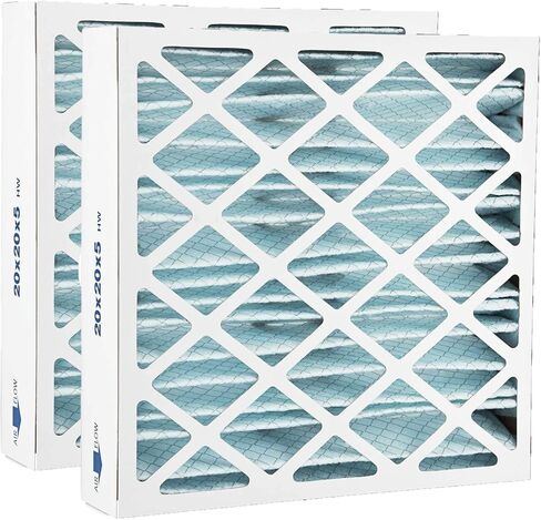 مرشحات بديل متوافق مع Honeywell 20x20x5 مرشح الهواء Merv 8 FC100A1011 فرن AC المطوي ، الحجم الفعلي: 19.75 × 19.875 × 4.375 ، 2 حزمة in Kuwait