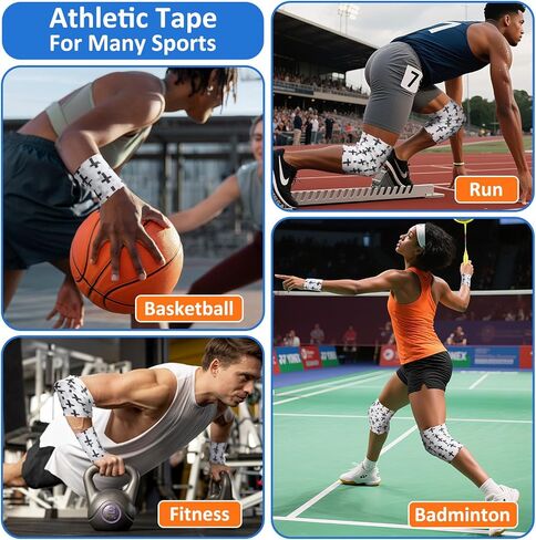 Noverlife 12 Colors Non-wonven Self Adhesive Bandage Wrap for Finger Guard Nail Protector, 2.5cm x 4.5m / 1" x 5yd Waterproof Cohesive Elastic Tape Sports Fixing Band Stretch Wrap in Saudi Arabia