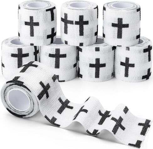 Noverlife 12 Colors Non-wonven Self Adhesive Bandage Wrap for Finger Guard Nail Protector, 2.5cm x 4.5m / 1" x 5yd Waterproof Cohesive Elastic Tape Sports Fixing Band Stretch Wrap in Saudi Arabia