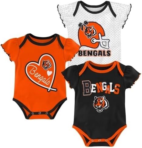 Outerstuff NFL Teams Newborn Baby and Infant Short Sleeve Bodysuit 3-Pack (0-18M) in Saudi Arabia