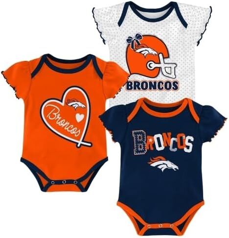 Outerstuff NFL Teams Newborn Baby and Infant Short Sleeve Bodysuit 3-Pack (0-18M) in Saudi Arabia