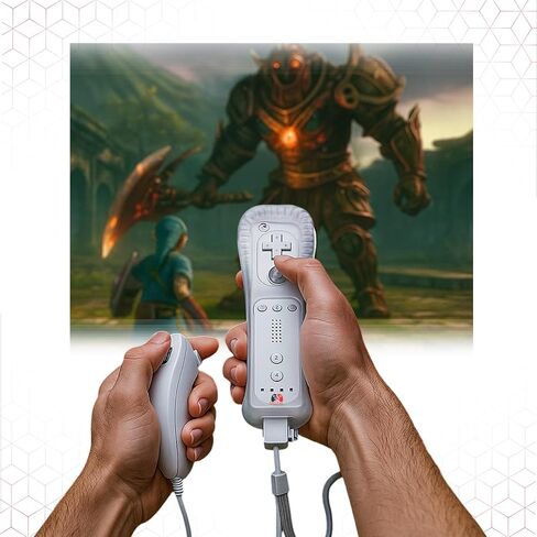 Remote with Nunchuck No Motion- White - New in Saudi Arabia
