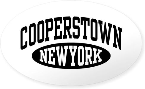Cafepress Cooperstown New York Oval Car Sticker in Saudi Arabia