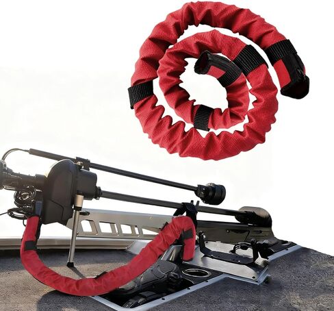 Trolling Motor Cable Zipper Sleeve Boat Wire Cover -48'' Red Cable Sleeve Electric Outboard Rigging Hose Cover Protector, Weather-Resistant Convenient Access, Organized Cable Holder Managemen in Saudi Arabia