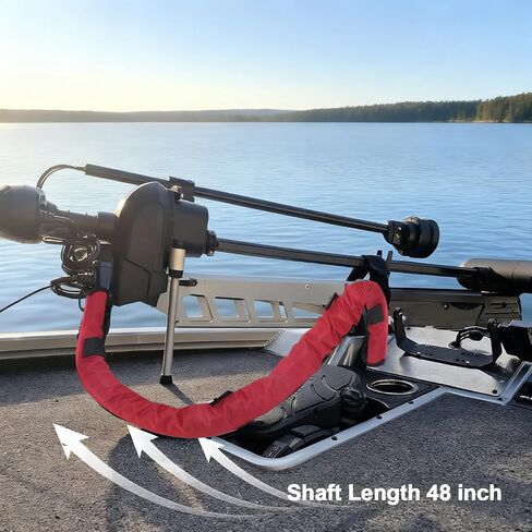 Trolling Motor Cable Zipper Sleeve Boat Wire Cover -48'' Red Cable Sleeve Electric Outboard Rigging Hose Cover Protector, Weather-Resistant Convenient Access, Organized Cable Holder Managemen in Saudi Arabia