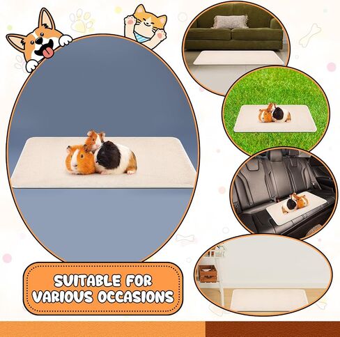 8 Pcs Pet Carrier Pad Travel Pet Reversible Dog Mat Cat Carrier Pad Replacement Liners for Travel Dog Bed, Absorbent Machine Washable Cashmere Double Sided Mat for Kennel Crate(17 x 11 Inch) in Saudi Arabia
