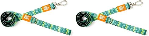 Max & Molly Classic Dog Leash ، مقبض قبضة Comfort ، نسيج نوبرين متين وقوي ، أجهزة فضية مصابة بالفرش in Kuwait