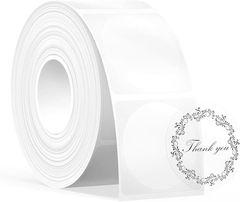 SUPVAN T50M Series Genuine Round Label Tape, Φ 2'', Pink in Saudi Arabia
