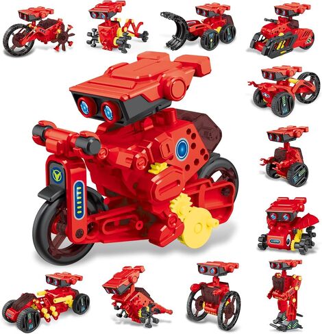 12-in-1 STEM Robot Kit Toys for Kids 8-12 12-16, DIY Building Educational STEM Science Kits for Kids Age 8-12 12-16, 8 9 10 11 12 13 14 15 16 Year Old Boy Birthday Gifts in Saudi Arabia