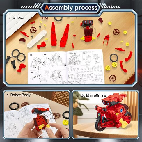 12-in-1 STEM Robot Kit Toys for Kids 8-12 12-16, DIY Building Educational STEM Science Kits for Kids Age 8-12 12-16, 8 9 10 11 12 13 14 15 16 Year Old Boy Birthday Gifts in Saudi Arabia