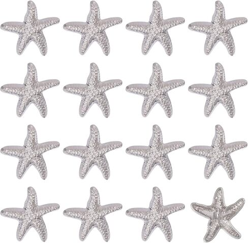 أزرار قذيفة 16pcs على شكل نجمات 20 ملم أزرار ساق المعادن العتيقة الأزرار المصنوعة يدويًا محيطًا محيطًا ملحقات زخرفية لوليمة خياطة دعاوى القمصان معاطف السترات الموحدة والذهب in Saudi Arabia