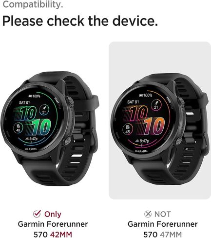 MIIMALL TPU Band for Garmin Forerunner 970/570/55/165 ، إصدار سريع ، حزام بديل قابل للتعديل من الهلام 20 مم/22 ملم للنساء في Vivoactive 6/5/4/3 in Saudi Arabia