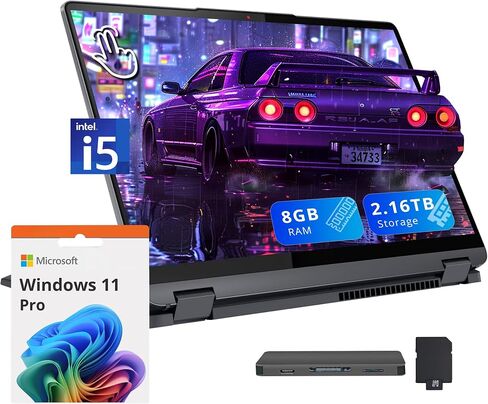 Lenovo Ideapad 5X 2-in-1 14" WUXGA OLED Touchscreen Copilot+ PC Qualcomm Snapdragon X Plus 16GB RAM 1TB SSD Luna Grey in Saudi Arabia