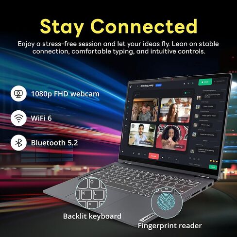 Lenovo Ideapad 5X 2-in-1 14" WUXGA OLED Touchscreen Copilot+ PC Qualcomm Snapdragon X Plus 16GB RAM 1TB SSD Luna Grey in Saudi Arabia