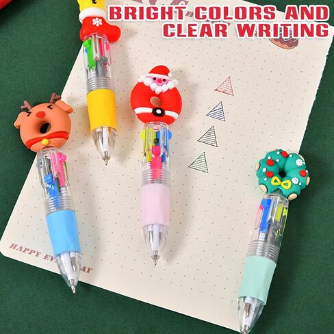 65pcs Mini Multicolor Pen في الأقلام الرائعة 4-في 1 للأطفال ، وأقلام نقاط الحبر لأعياد الميلاد وحفلات الأطفال ، والهدايا السائبة الممتعة الحبر Kawaii الأقلام in Kuwait