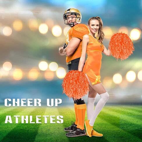 VAIPI 24 قطعة من كرات بوم بومس للتشجيع من رقائق معدنية مع مقبض بلاستيكي لبطولة روح فرقة المشجعين الرياضية، وحفلات التشجيع، ولعبة العودة للوطن، وتجمع البيب، والاستعراض in Kuwait