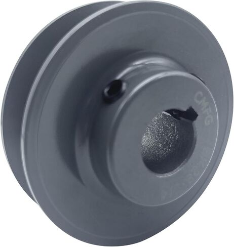 2BK50-1-1/4، 2BK50114 بكرة حزام، 4.75 بوصة OD، 1-1/4 بوصة تتحمل، مادة الحديد الزهر، بكرة محرك ذات أخدود مزدوج BK للأحزمة "4L" أو "A" و"5L" أو "B" "الأحزمة in Saudi Arabia
