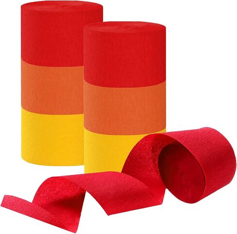 Tim&Lin Purple and Pink Crepe Paper Streamers, Party Streamer Decorations for Various Party Festival Decorations, 6 Rolls in Kuwait