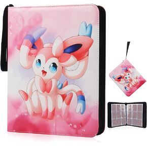 حافظة بطاقات لبوكيمون 900 جيب، حافظة بطاقات تجارية مكونة من 9 جيوب، مجموعة بطاقات موثقة تناسب 900 بطاقة مع 50 حافظة بطاقات قابلة للإزالة، ألبوم تخزين مجموعة للأولاد والبنات in Kuwait