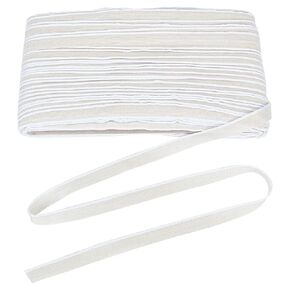 WEBEEDY Book Binding Headbands/Endbands Book Headbands Binding Archival Bookbinding Cloth 109 Yards 0.59" Wide for Bookbinding Supplies Book Decoration DIY Crafts (White/Black)