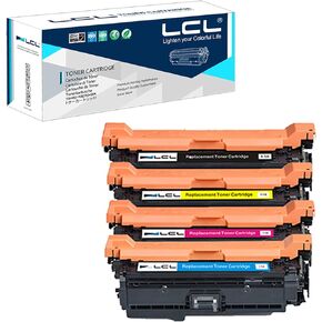 LCL Remanufactured Toner Cartridge Replacement for HP 647A 648A CE260A CE261A CE262A CE263A CP4000 CP4500 CP4025 CP4025dn CP4025n CP4525 CP4525dn (4-Pack Black Cyan Magenta Yellow)