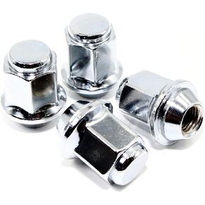 Set of 20 Veritek 12x1.5mm 13/16 21mm Hex 1.37 Inch 34.8mm Length Chrome OEM Factory Style Acorn Seat Lug Nuts for Hyundai Factory Wheels