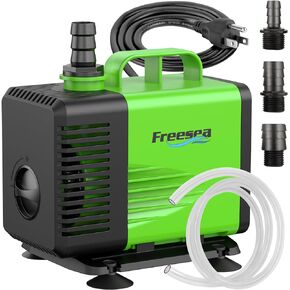 FREESEA Submersible Water Pump for Pond: 2000GPH 150W Aquarium Fountain Pump with 6.6ft Tubing for Waterfall Hydropoic Fish Tank