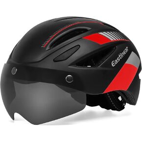 EASTINEAR Adults Bike Helmet Magnetic Goggle Cycling Helmet with USB Rechargeable Taillight for Men Women Mountain & Road Bicycle Helmet Magnetic Shield in Kuwait
