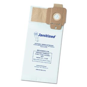 Janitized JAN-KACV30-2 Karcher/Tornado CV30/1 and CV38/1 2 Ply Vacuum Bag (10 per Pack, Case of 10 Packs)