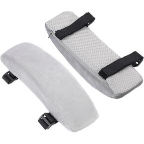 PATIKIL Office Chair Arm Pads, 2pcs Office Chair Arm Cover Office Chair Pads Armrest Cushion Chair Armrest Rest Covers Protectors for Computer Desk Chairs, Black