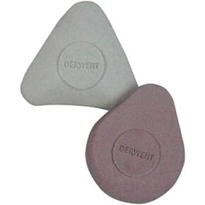 Derwent Shaped Erasers, Pack, 2 Count (2301964)