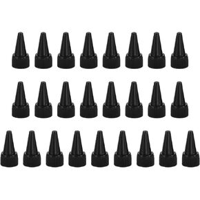 PATIKIL Twist Bottle Caps, 25Pcs 18/410 Squeeze Bottle Cap Replacement Caps for Glue Dispensing Bottles Dispensing Caps Paint Bottles, Clear