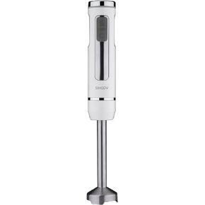 SHOOV Cordless, Rechargeable 3 in 1 Hand Blender & Mixer, Stainless Steel Stick, Detachable, 8 Speed + Turbo, Easy to Clean, Safety lock with LED white lights, USB charge