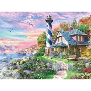 Pintoo Puzzles for Adults 1200 Pieces - Dominic Davison - Sea House Beautiful Plastic Puzzle for Home Decor Zero Dust Easy Storage [H2254]