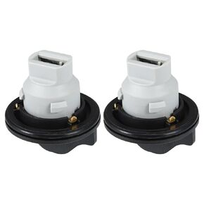 A ABSOPRO Turn Signal Light Lamp Bulb Holder No.84987048 for Chevrolet Suburban 2015-2020 Plastic Black (Set of 2)