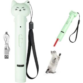 PARTSPOWER Laser Pointer Interative Cat Toy for Cats to Chase, Rechargeable Red Laser Light Pointer Exercises Training Tool for Kittens Cats Dogs (Purple)