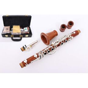 Yinfente Clarinet Rosewood Clarinet Body Eb key Silver Plate Eb Key 17 key Case + Reeds + Pads Eb flat Tone Advance