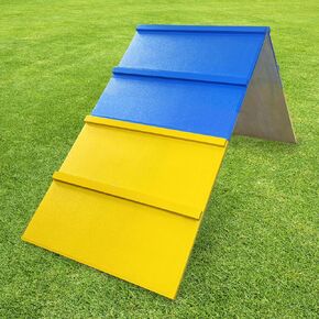 Dogs Agility A-Frame: Premium Dog Agility Equipment for Backyard, Playground, and Park Settings - Non-Slip Dog Agility Equipment - Enhance Your Dog's Agility Course Experience
