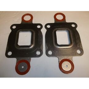 2-Pack Exhaust Manifold Elbow Riser Gasket Dry Joint MerCruiser 4.3 5.0 5.7 L v6 v8 4.3l 5.0l 5.7l 27-864850A02, 27-864850A1, 18-0722